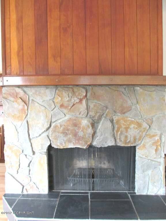 Living room fireplace