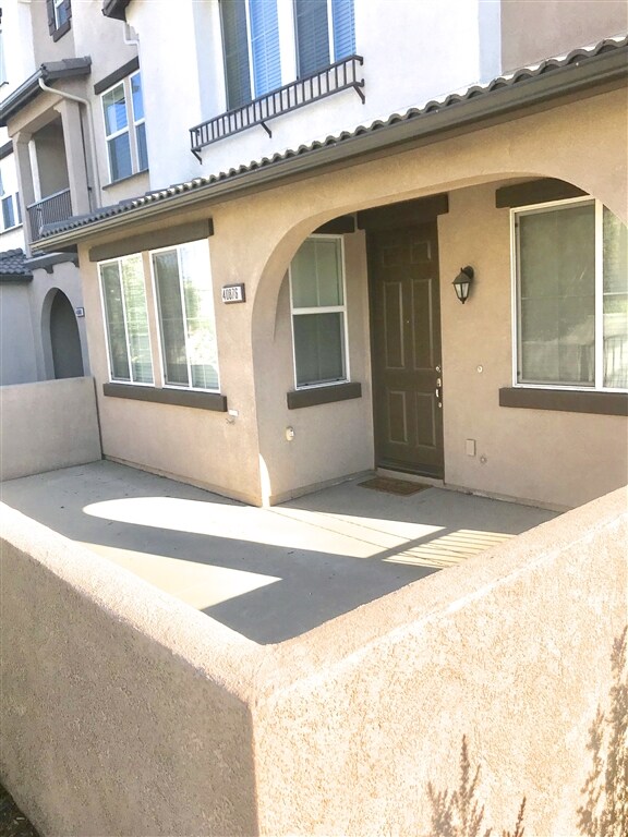 Ample gated patio space