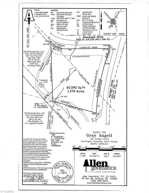 Awesome building lot in beautiful Bermuda Run