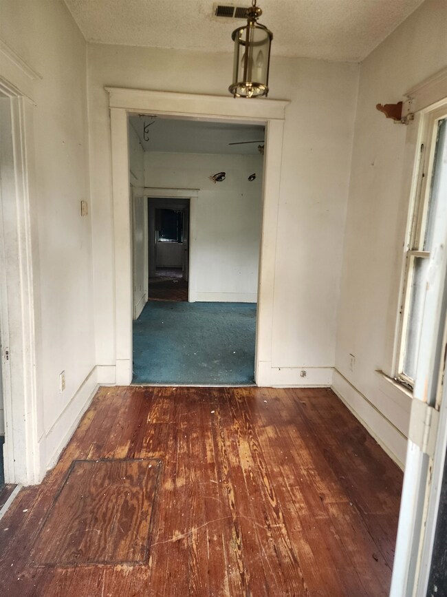 Interior space featuring hardwood / wood-style flo