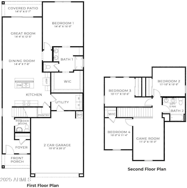 Hanna - floor plan - MLS