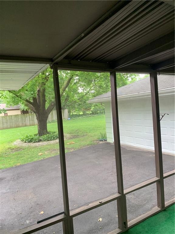Southside of screened Patio