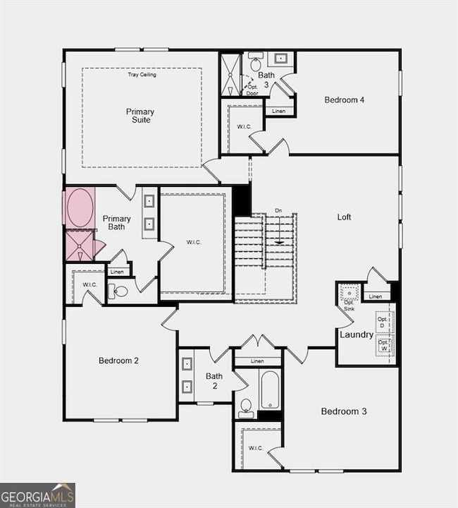 Second Floor Plan - Structural options added inclu
