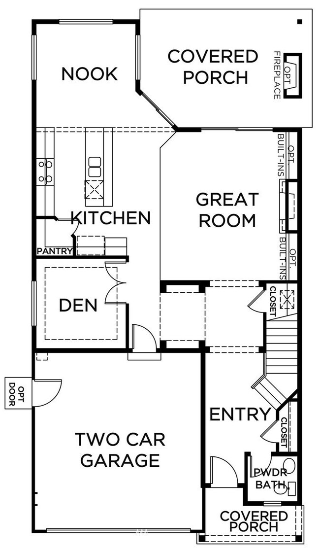 This is a general representation of floor plan and may vary from actual home constructed. Features in photos, upgrades, elevation, materials, dimensions and layout all subject to change.