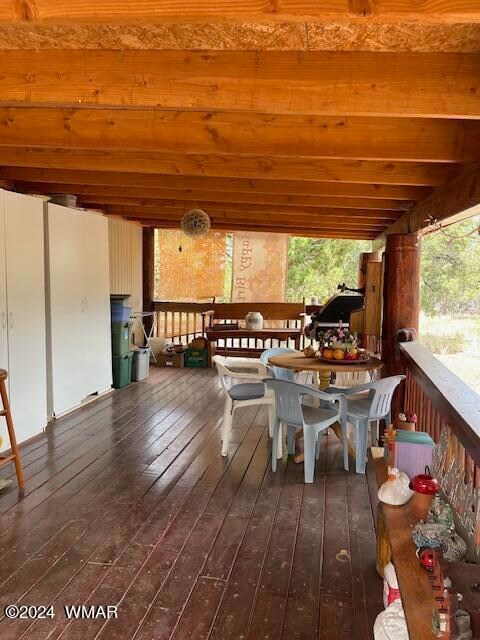 lovely deck as you walk up to front door