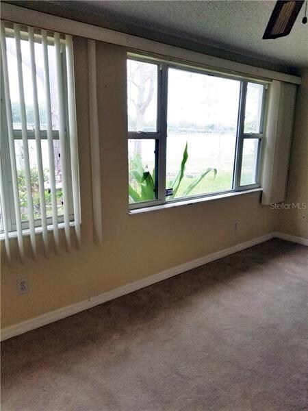 FL room rear windows with view of the lake