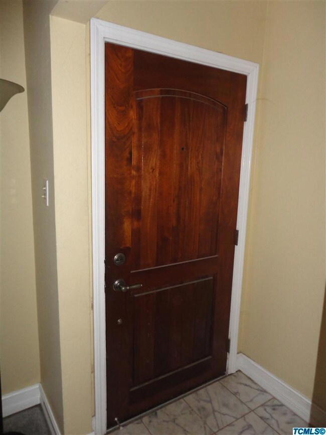 Beautiful front door invites you in.