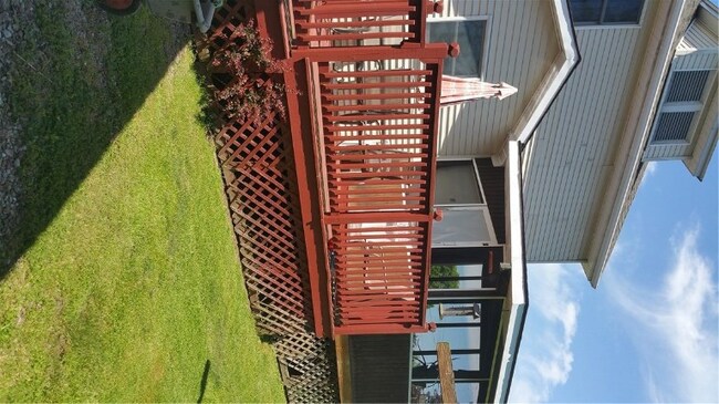 Entertain in private on the rear deck and screened
