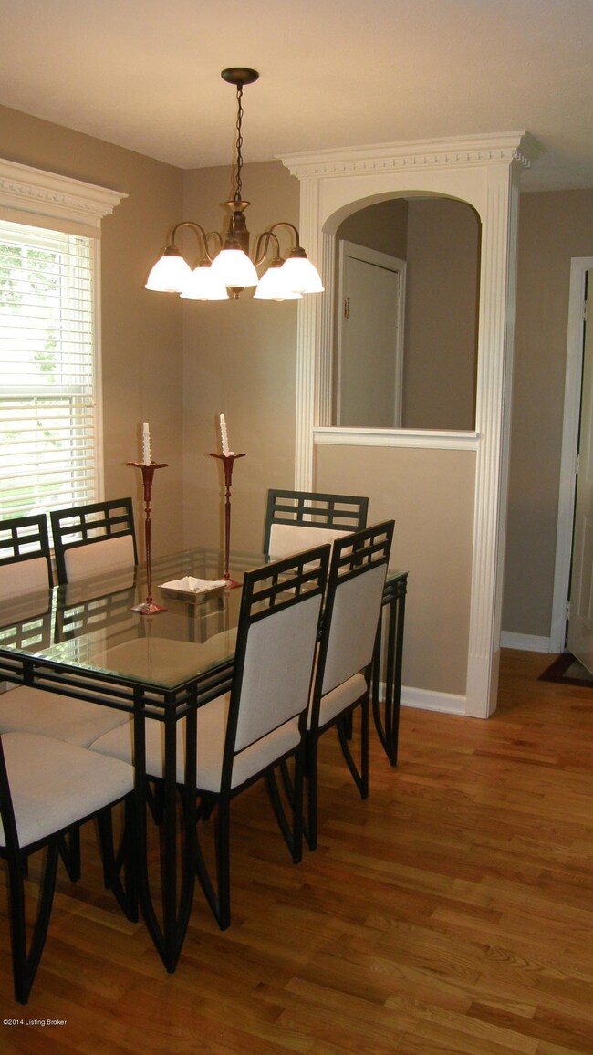 Dining area is just steps away from the Kitchen and is open to the Living Room