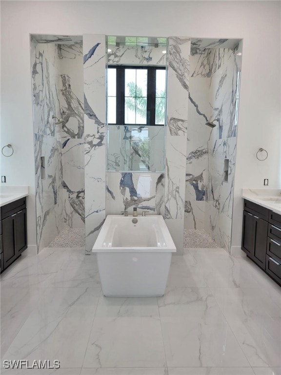 Primary bathroom with soaker tub