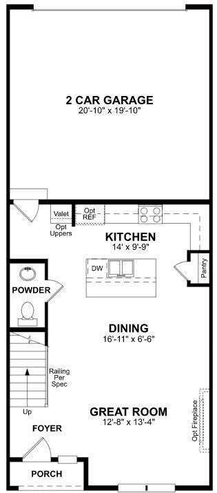 Beazer Homes Villas of Prestonwood Carlsbad floorp