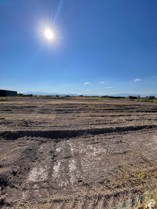 View of yard featuring a view of countryside