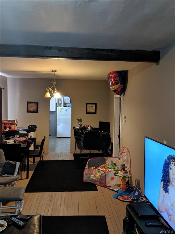 Living room & dining room