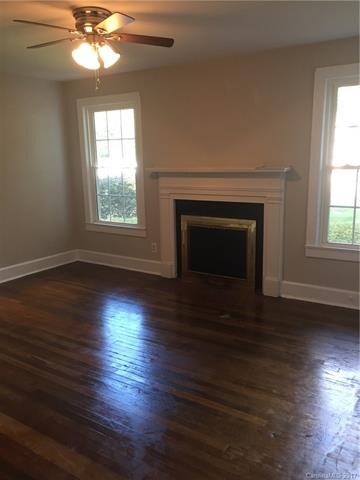 Family room with beautiful Hardwoods, fireplace, n