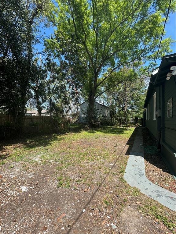 Large side yard