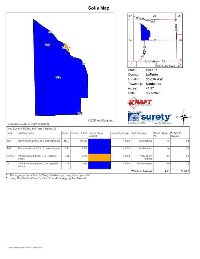 TFI 42.69A soils map