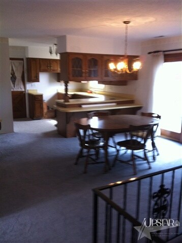 dinning room looking at the kitchen, this is on th
