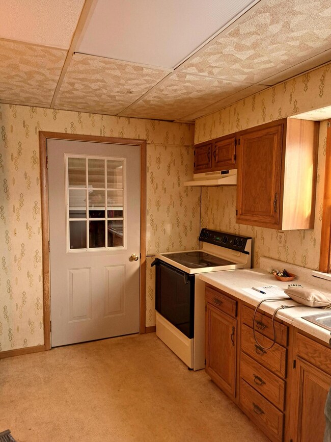 Kitchen, entry from attached garage