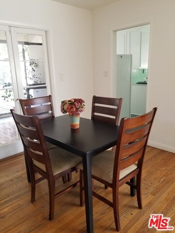 dining area, french doors