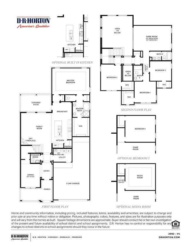 The Chloe Floor Plan by D.R. Horton!
