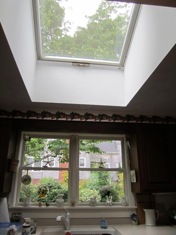 Large skylight in the kitchen Unit #1
