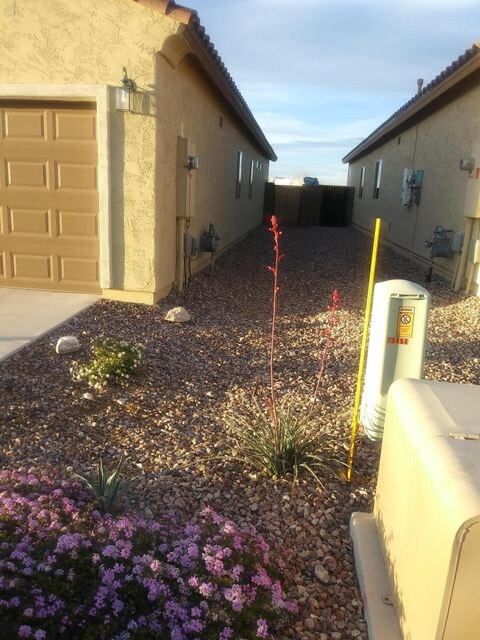 Garage side Front Yard
