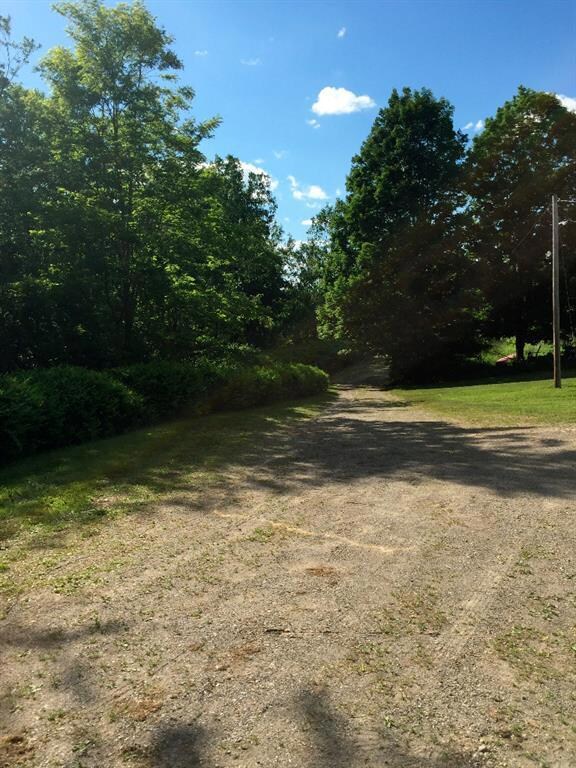 Looking down the long driveway...