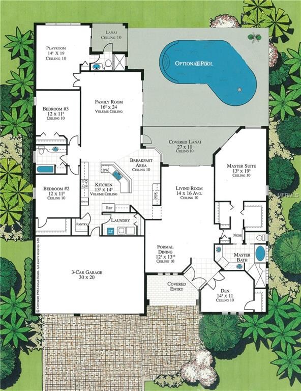 Study this home plan, note the generous closets, m