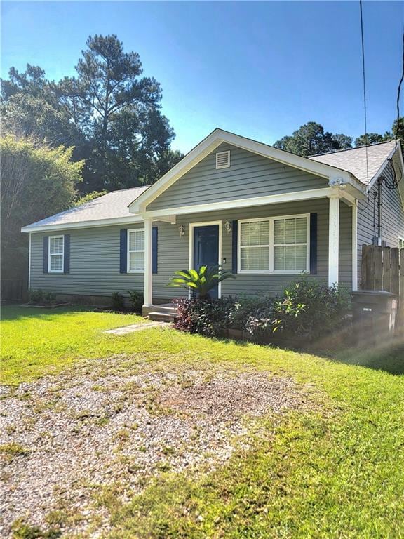 front and partial side view