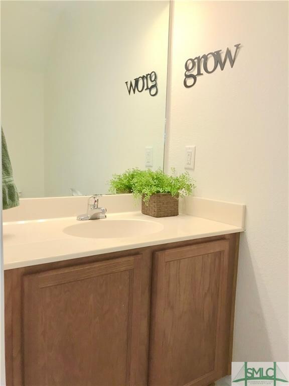 First floor half bath.