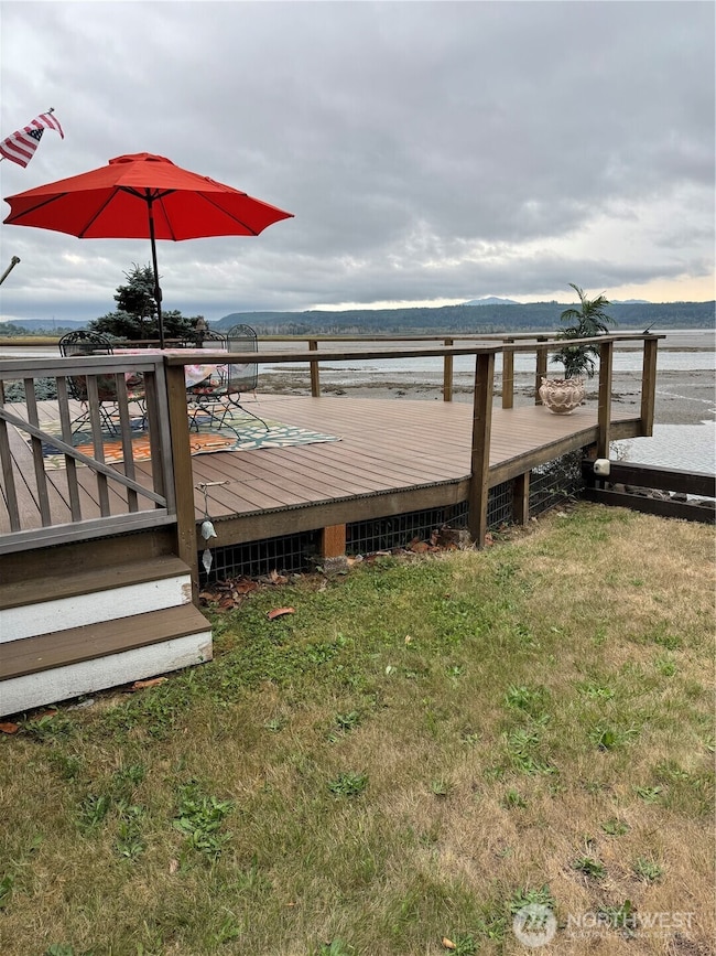 Savor the beautiful views from the deck.