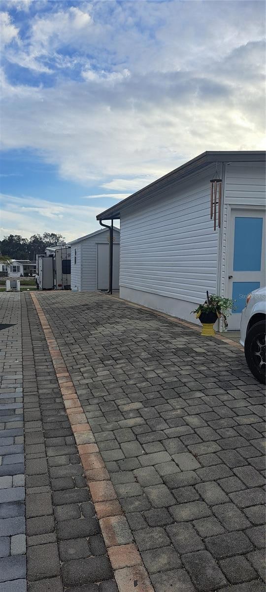 EAST SIDE WITH PAVING