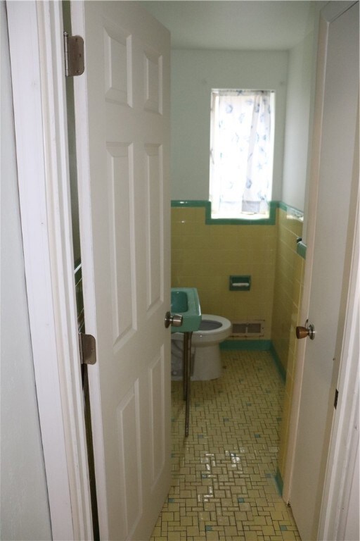 First floor half bath