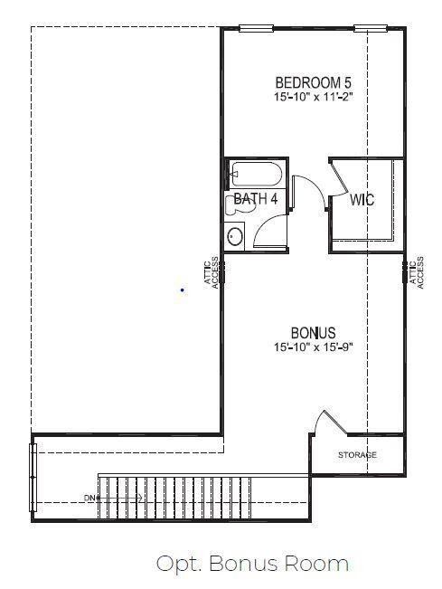 Madison Second Floor Plan Option