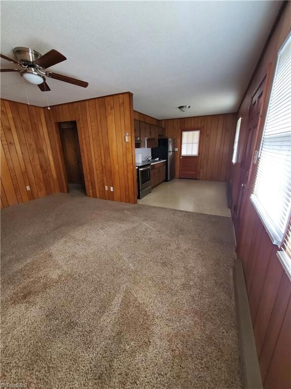Living room and kitchen