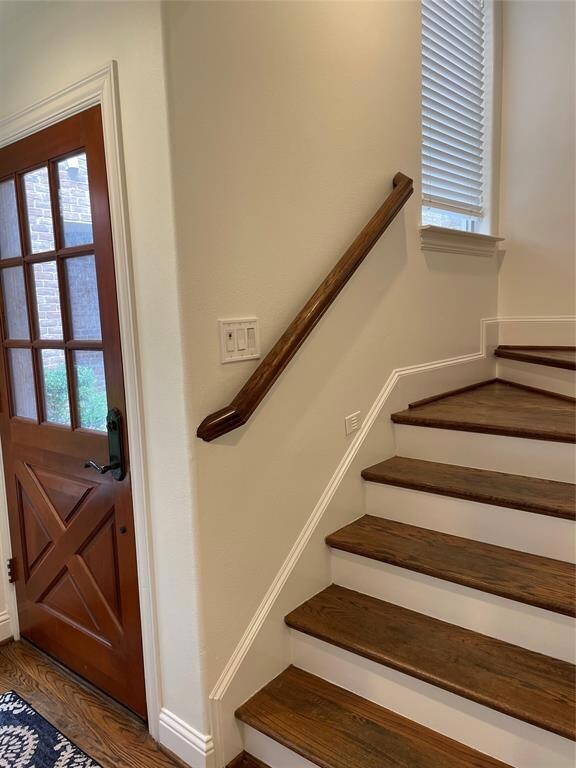Steps leading to second floor