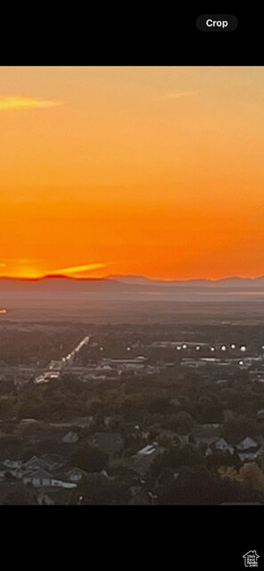 Property view of water with a mountain view