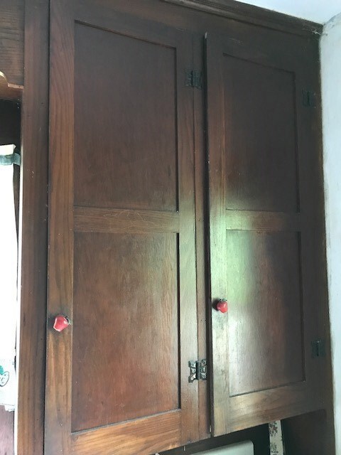 1st floor original cabinet in kitchen
