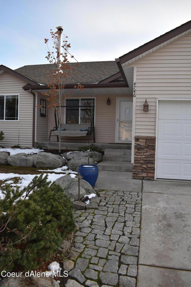 Stone front walk