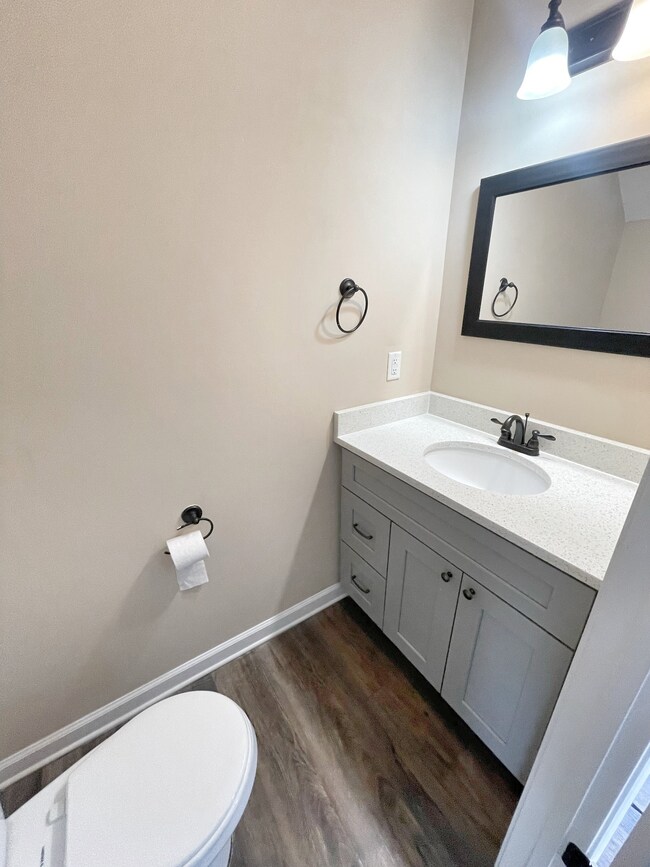 Half Bath located off of the living space