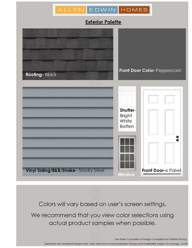 SVW0063 EXTERIOR PALETTE
