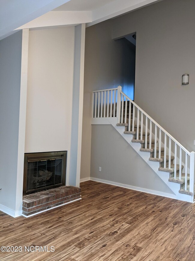 Fireplace and Stairs