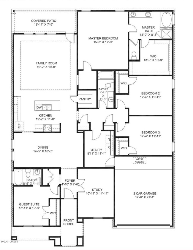 Tallulah D - Bayou Tortue - Floor Plan