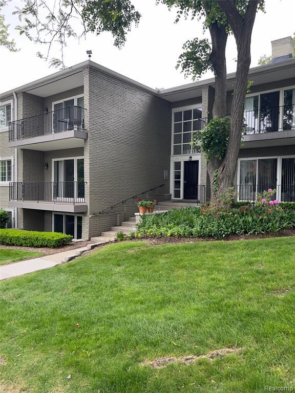 1st Floor balcony on left