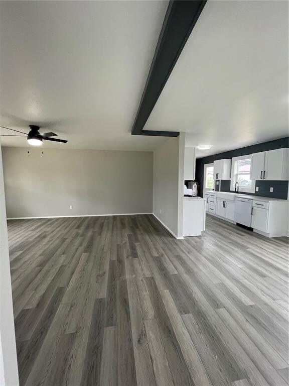 Living Room open to Kitchen and Dining area