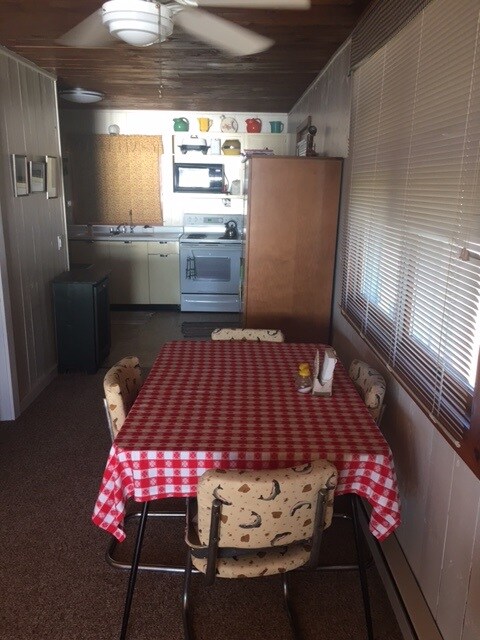 Open dining room