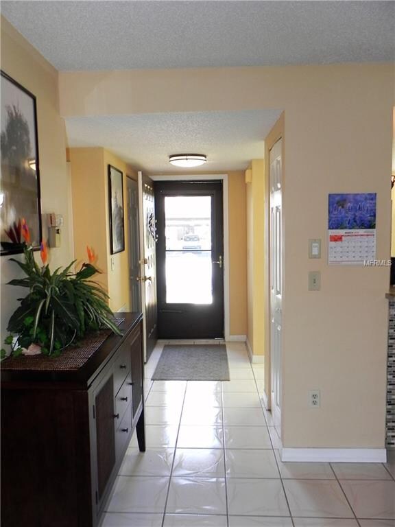 View from the inside to the entrance