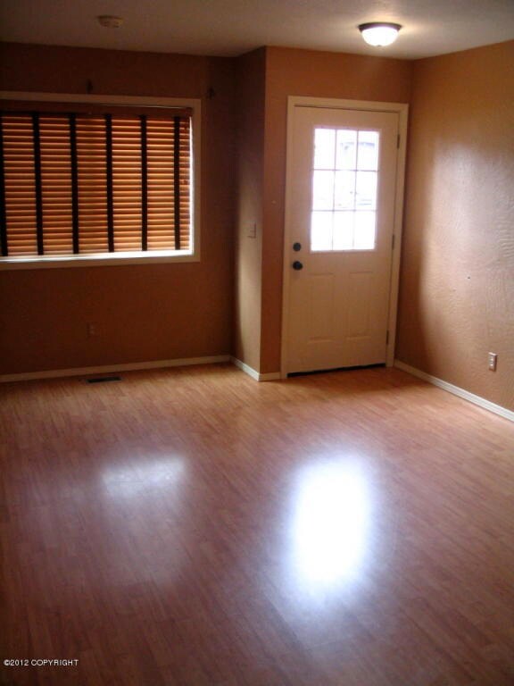 Living room with laminate flooring