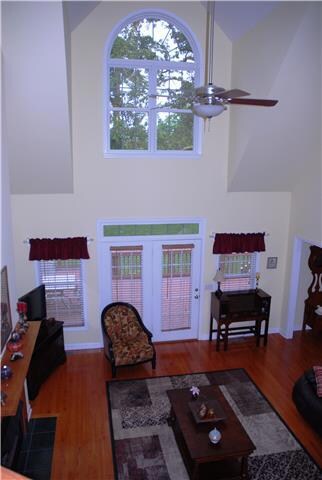 Another view of the spacious den.