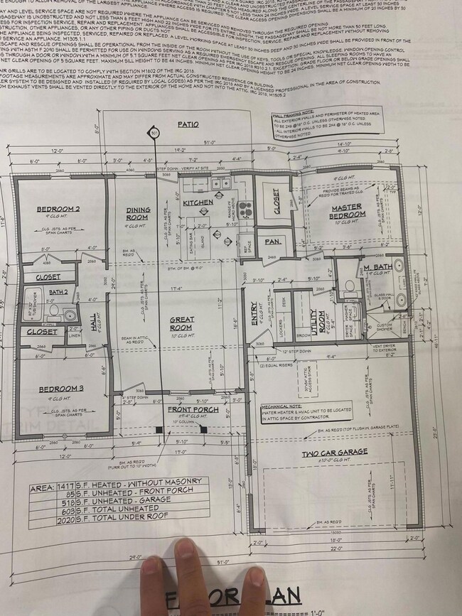 Old Hall Road square footage